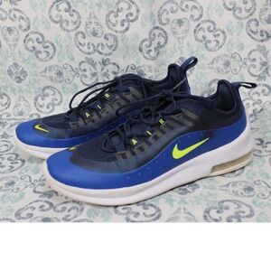 Nike Air Max Axis Running Shoes Blue‎ Neon Athletic Sneakers AH5222-404 6.5Y